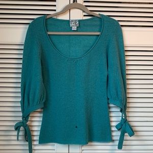 Anthropologie Tabitha Cashmere Sweater, Teal, M